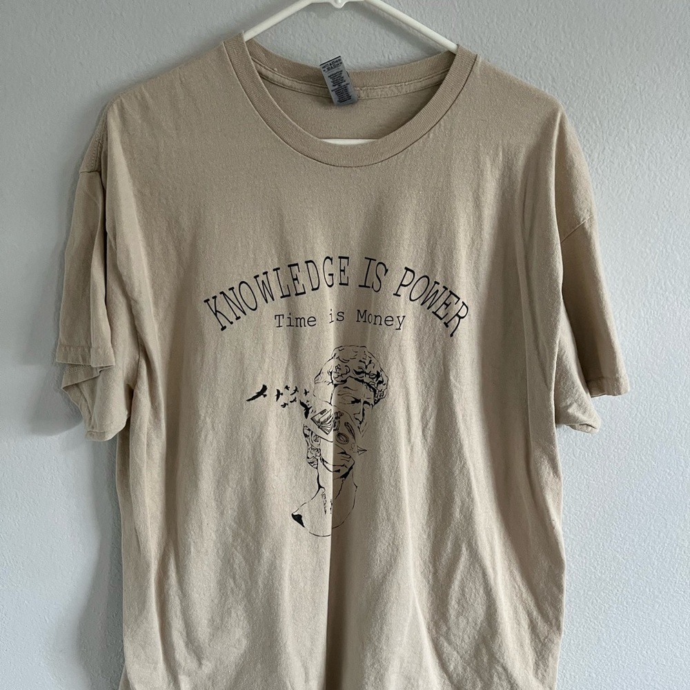 Beige Graphic T-Shirt